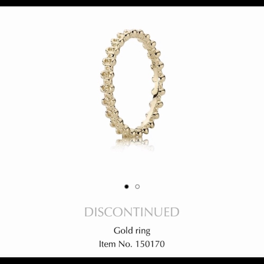 Solid Gold Authentic Pandora Ring